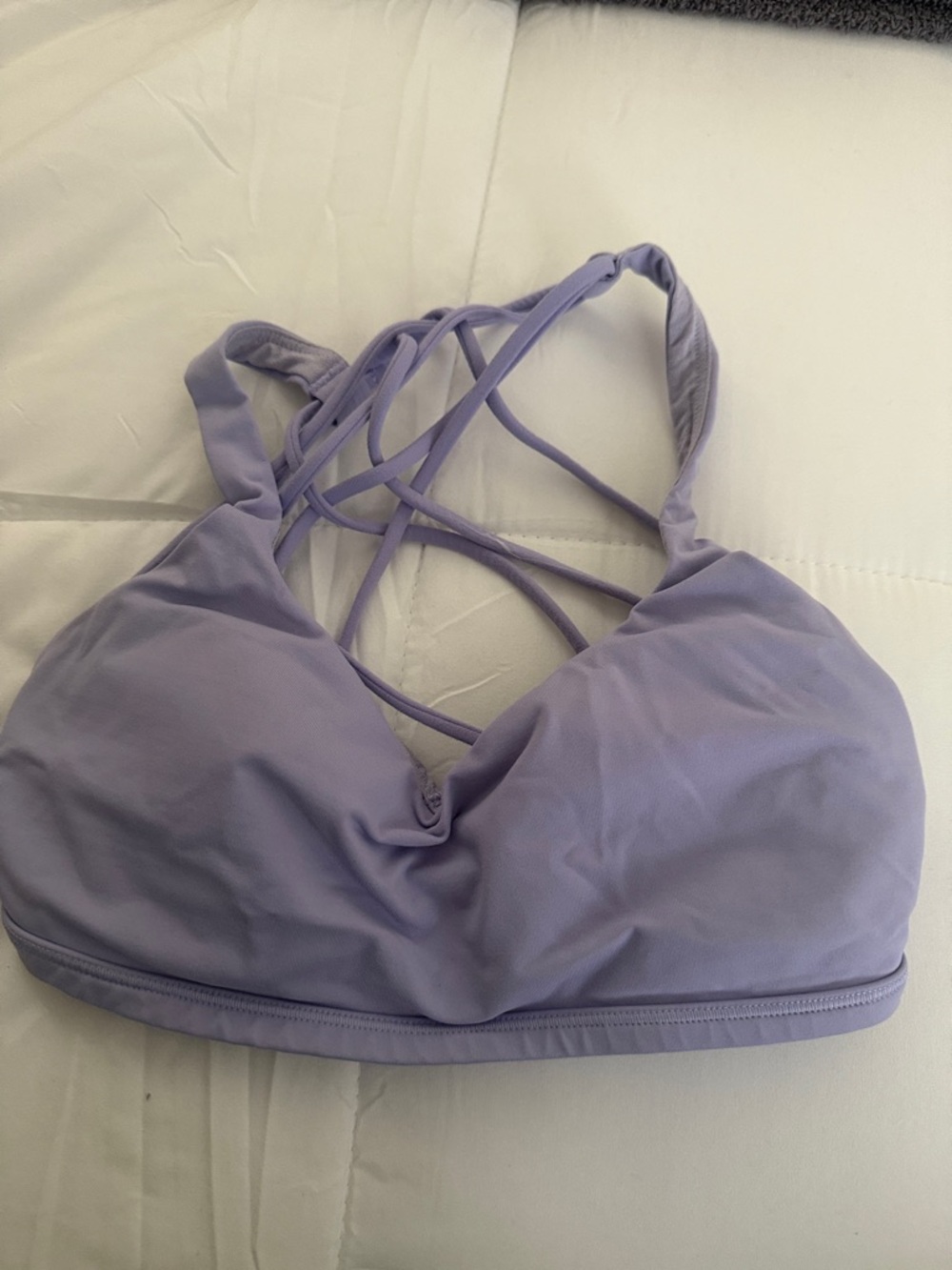 Lululemon Free to Be worn sports bra